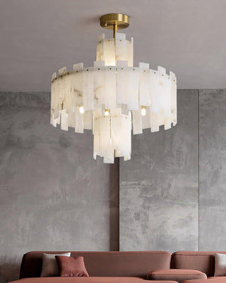 Soraya Lustre Moderne en Albâtre