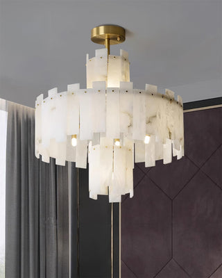 Soraya Lustre Moderne en Albâtre