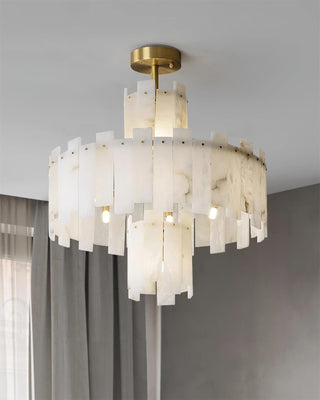 Soraya Lustre Moderne en Albâtre