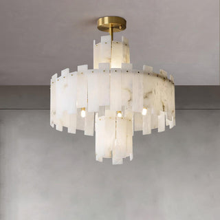 Soraya Lustre Moderne en Albâtre
