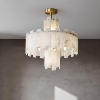 Soraya Lustre Moderne en Albâtre