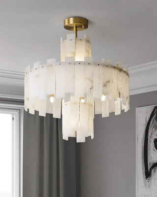 Soraya Lustre Moderne en Albâtre