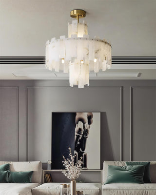 Soraya Lustre Moderne en Albâtre