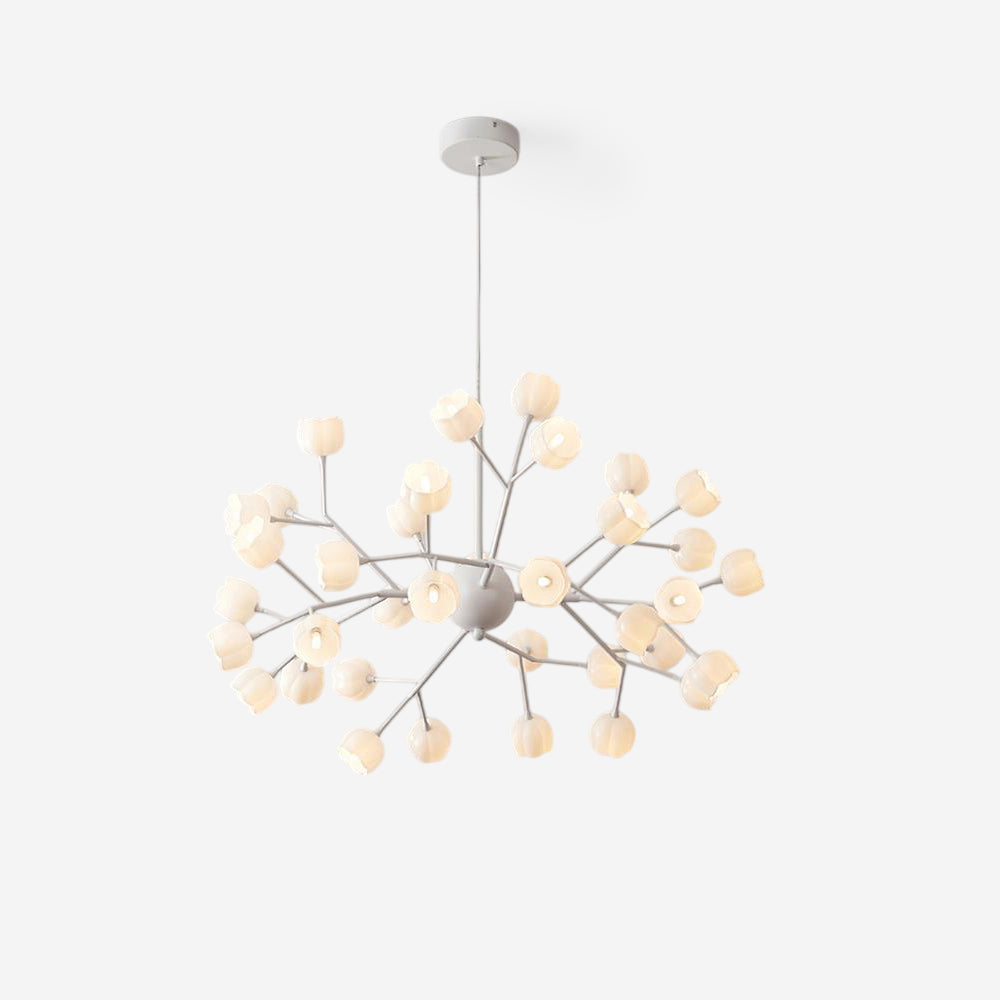 Elora Flower Chandelier-Neutral Decor
