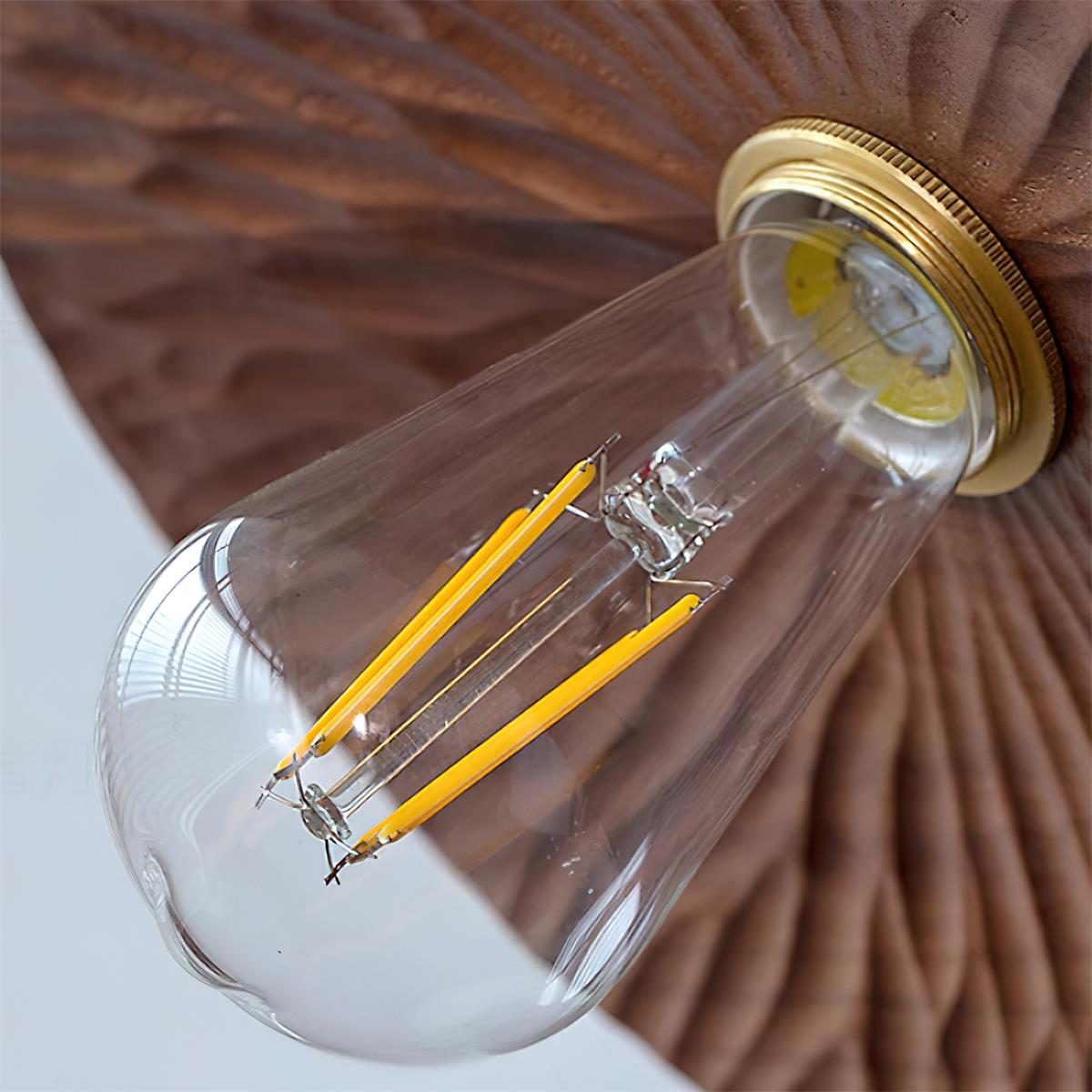 Rei Wood Pendant Lamp-Neutral Decor