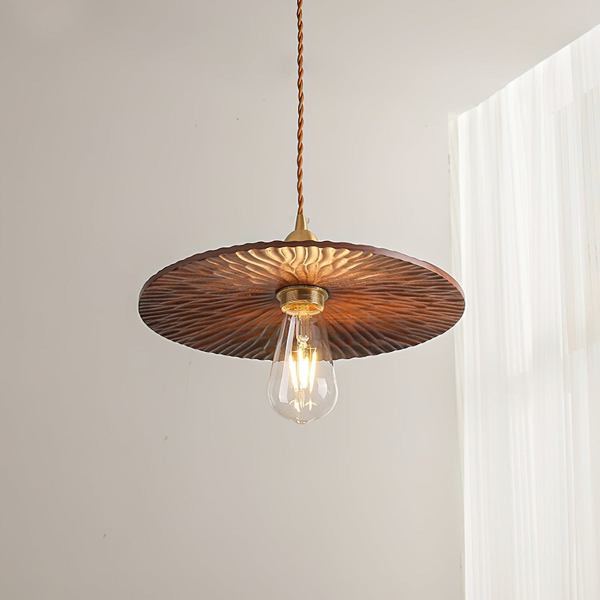 Rei Wood Pendant Lamp-Neutral Decor