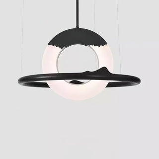 Mytalan Circulaire Acrylique Bois Pendentif Lumière