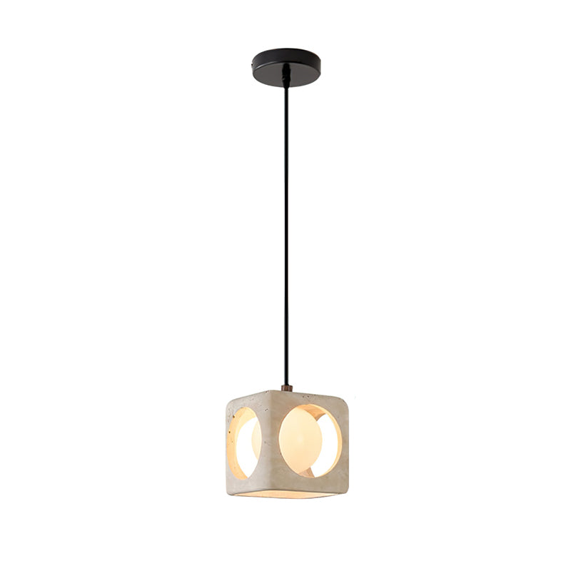The Remodern pendant light unlit, showcasing the natural stone texture.