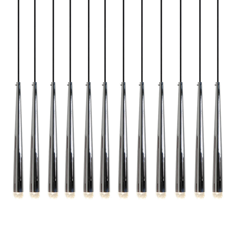 Chandelier with Polished Brass and Crystal Shades Minimalist-Neutral Decor