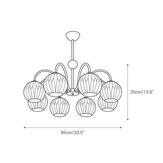 Unoryra Lustre Métal Verre Créativité Individuelle