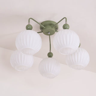 Tulip Plafonnier Blanc Fleur Verre Design