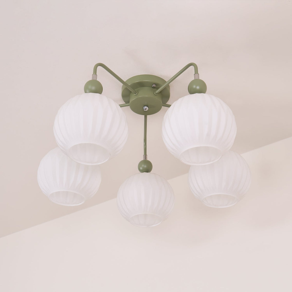 Tulip Plafonnier Blanc Fleur Verre Design