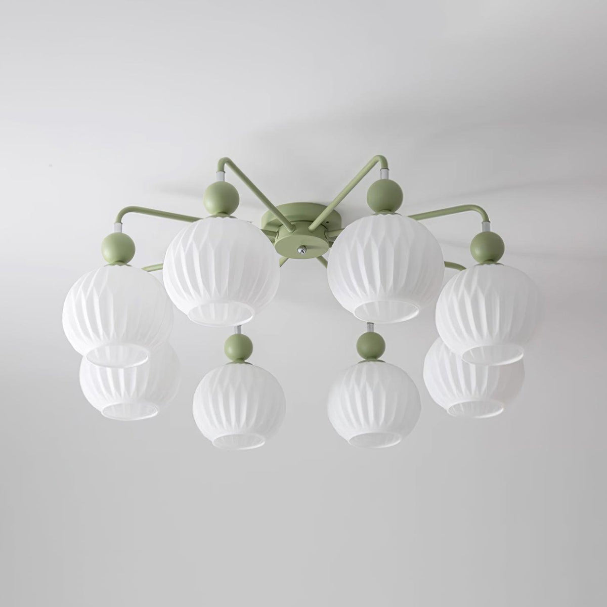 Tulip Plafonnier Blanc Fleur Verre Design