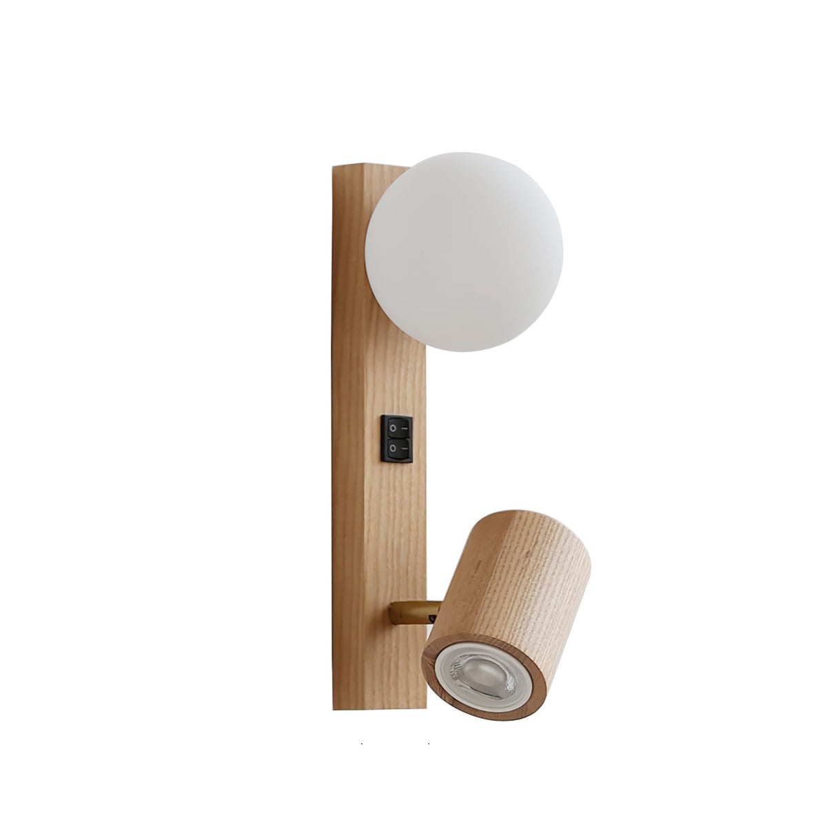Lifestyle image of the Rensen Wall Lamp mounted next to a bed.