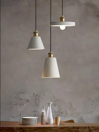 Trio Lampe Suspendue Industrielle en Résine