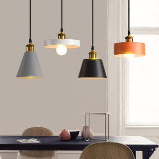 Trio Lampe Suspendue Industrielle en Résine