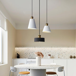 Trio Lampe Suspendue Industrielle en Résine