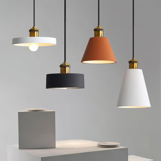 Trio Lampe Suspendue Industrielle en Résine