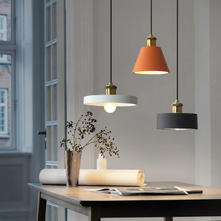 Trio Lampe Suspendue Industrielle en Résine