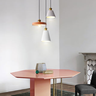 Trio Lampe Suspendue Industrielle en Résine