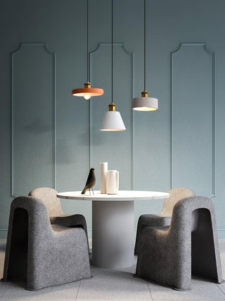 Trio Lampe Suspendue Industrielle en Résine