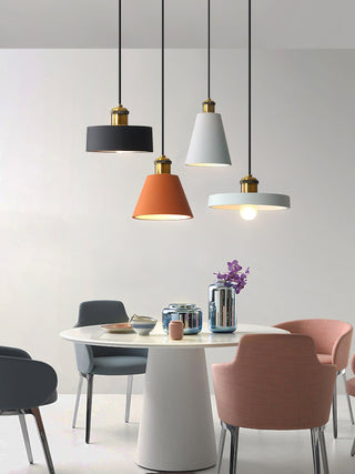 Trio Lampe Suspendue Industrielle en Résine