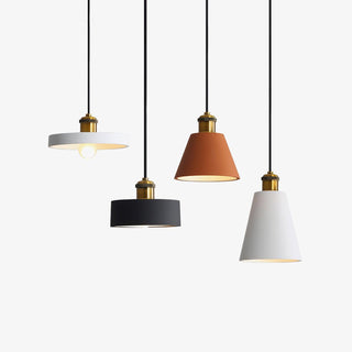 Trio Lampe Suspendue Industrielle en Résine