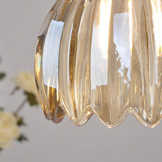 Valentina Rétro LED Suspension Verre Salon