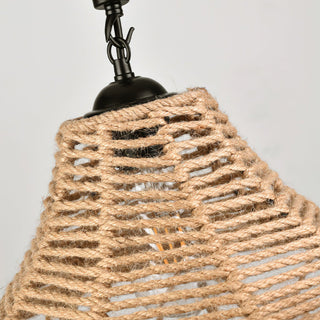Evliran Suspension Moderne en Corde de Chanvre Rétro