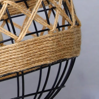 Evliran Suspension Moderne en Corde de Chanvre Rétro