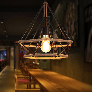 Evliran Suspension Moderne en Corde de Chanvre Rétro