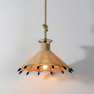 Evliran Suspension Moderne en Corde de Chanvre Rétro