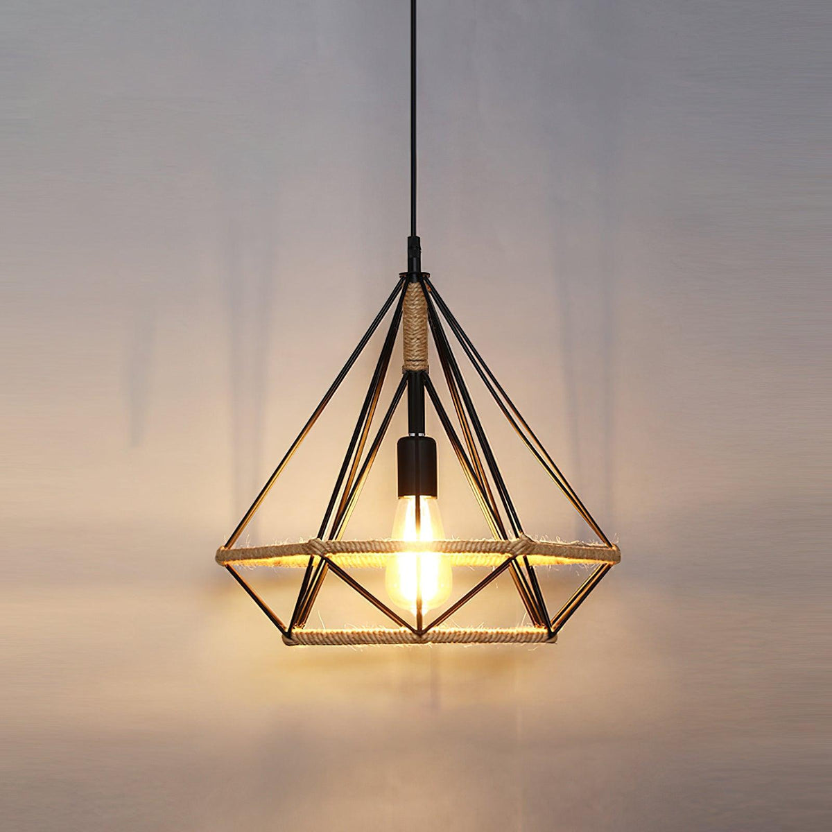 Xunell Suspension en Corde de Chanvre Intéressante Style Rétro