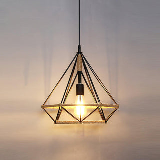Evliran Suspension Moderne en Corde de Chanvre Rétro