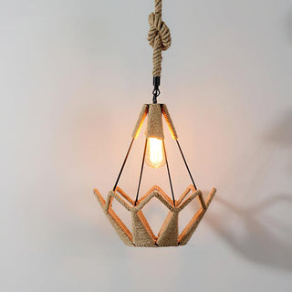 Evliran Suspension Moderne en Corde de Chanvre Rétro