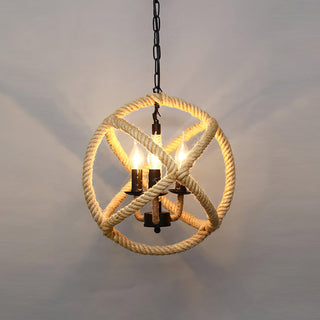 Evliran Suspension Moderne en Corde de Chanvre Rétro