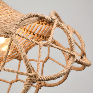 Evliran Suspension Moderne en Corde de Chanvre Rétro