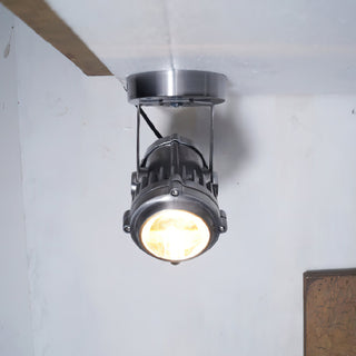 Ivinan Projecteur Métal Verre Industriel Rétro