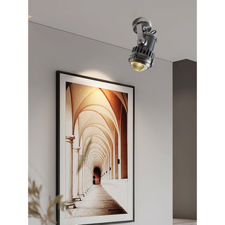 Ivinan Projecteur Métal Verre Industriel Rétro