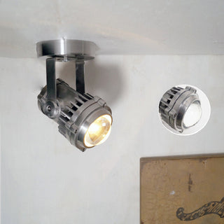 Ivinan Projecteur Métal Verre Industriel Rétro