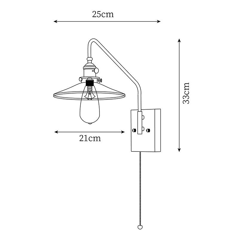 Fayel Pleated Shade Wall Lamp-Neutral Decor