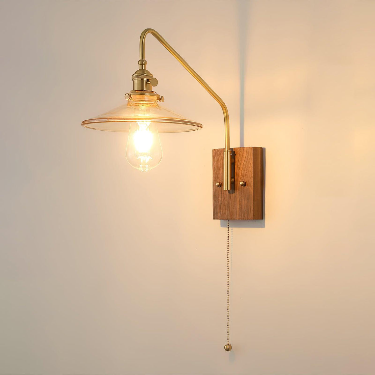 Fayel Pleated Shade Wall Lamp-Neutral Decor