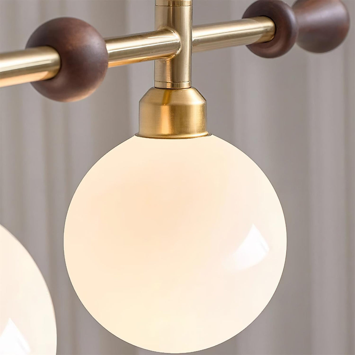 Chandelier Linear Globe LED/Incandescent for Dining Room Kitchen Island-Neutral Decor