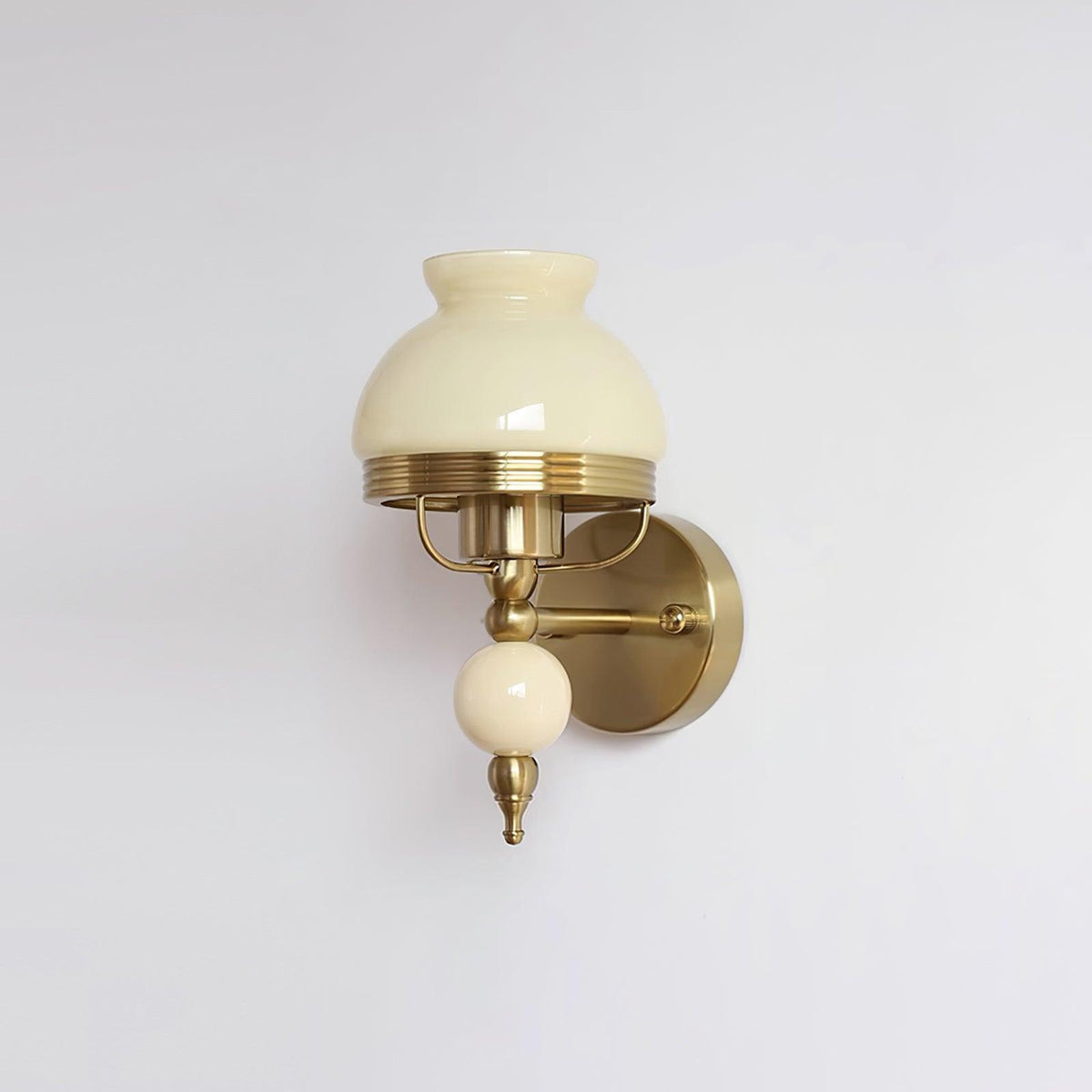 Evia Wall Lamp Glass and Light for Bedroom or Hallway Retro-Neutral Decor