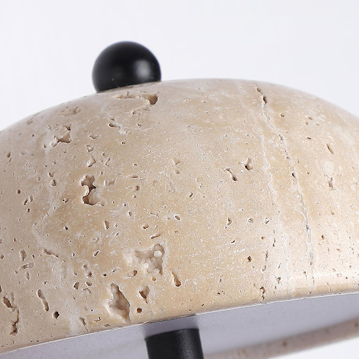 Solaro Wall Light Travertine Half-dome Shade-Neutral Decor