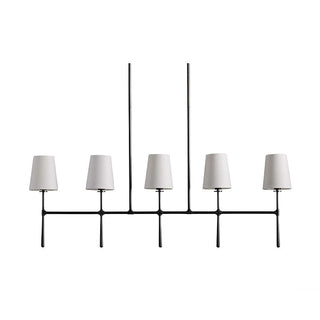 Eurvinen Lustre Industriel Vintage Linéaire Métal Tissu