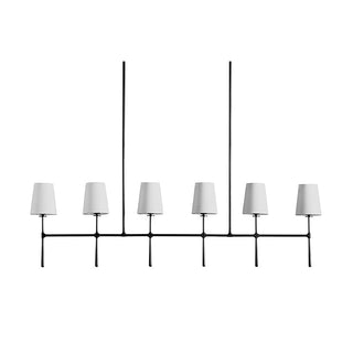 Eurvinen Lustre Industriel Vintage Linéaire Métal Tissu