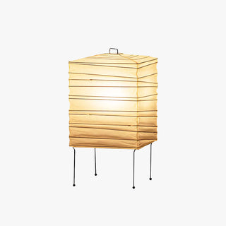 Ribbed Paper Lantern Table Lamp-Neutral Decor