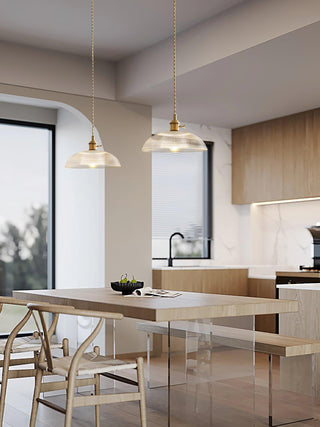 Calyra Suspension en Laiton et Verre