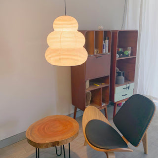 Solara Suspension Papier Washi Lanternes Empilées Japonaises pour Salon